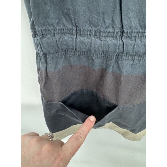 Hoss Entropia Lagenlook 3/4 Sleeve Shift Stripe Colorblock Mini Dress - Picture 4 of 10